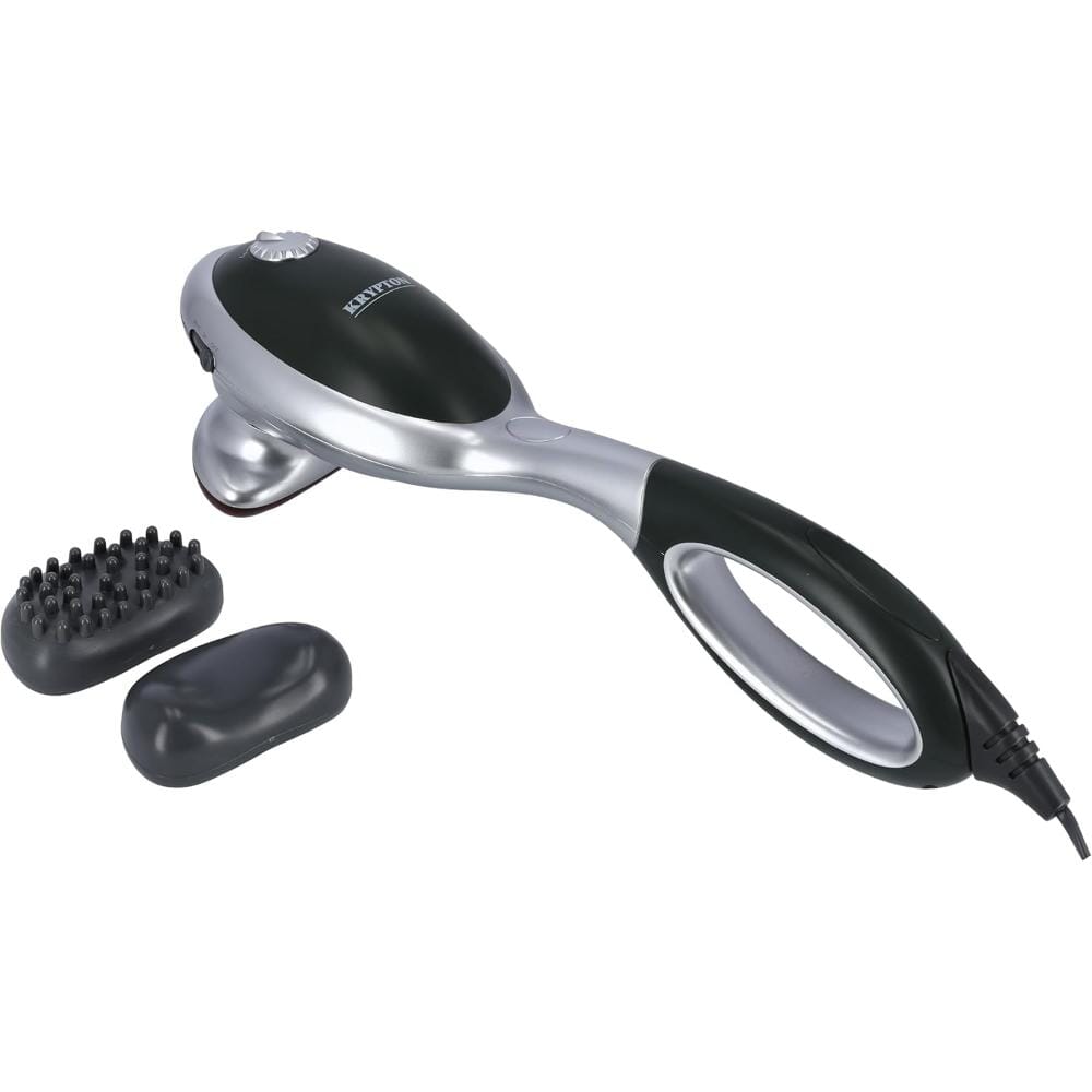 جهاز تدليك محمول باليد من كريبتون، أسود/فضي KNM6233