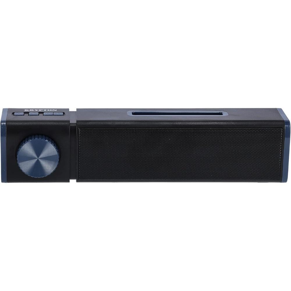 مكبر صوت لاسلكي من كريبتون، AUX و USB وبلوتوث، أسود KNMS5390