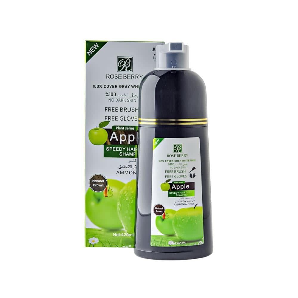 روز بيريشامبو صبغه الشعرلون بني فاتح طبيعي بالتفاح - 420 مل