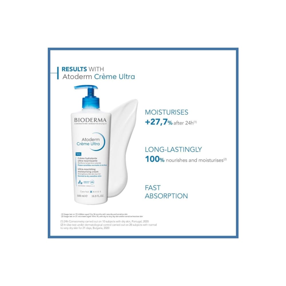 كريم مرطب بيوديرما اتوديرم الترا للبشرة - 500 مل