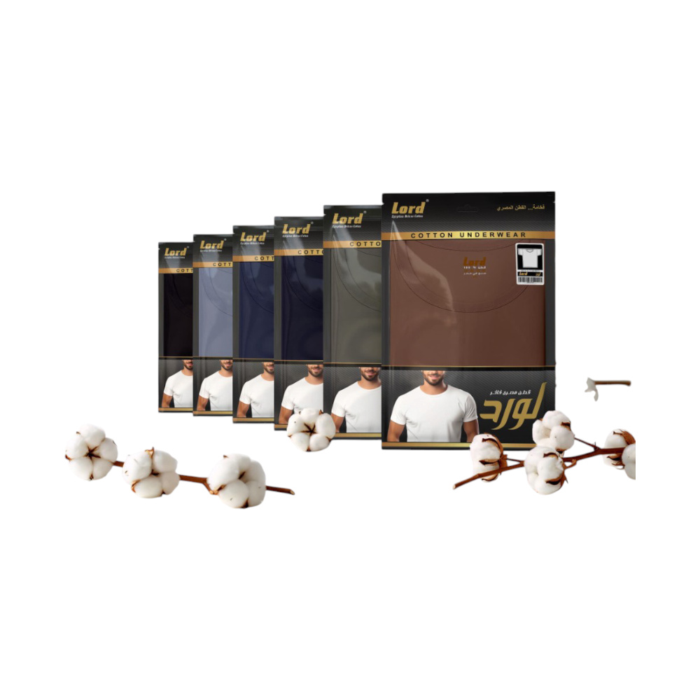 لورد فنايل داخلية نصف كم ملون (6قطع)