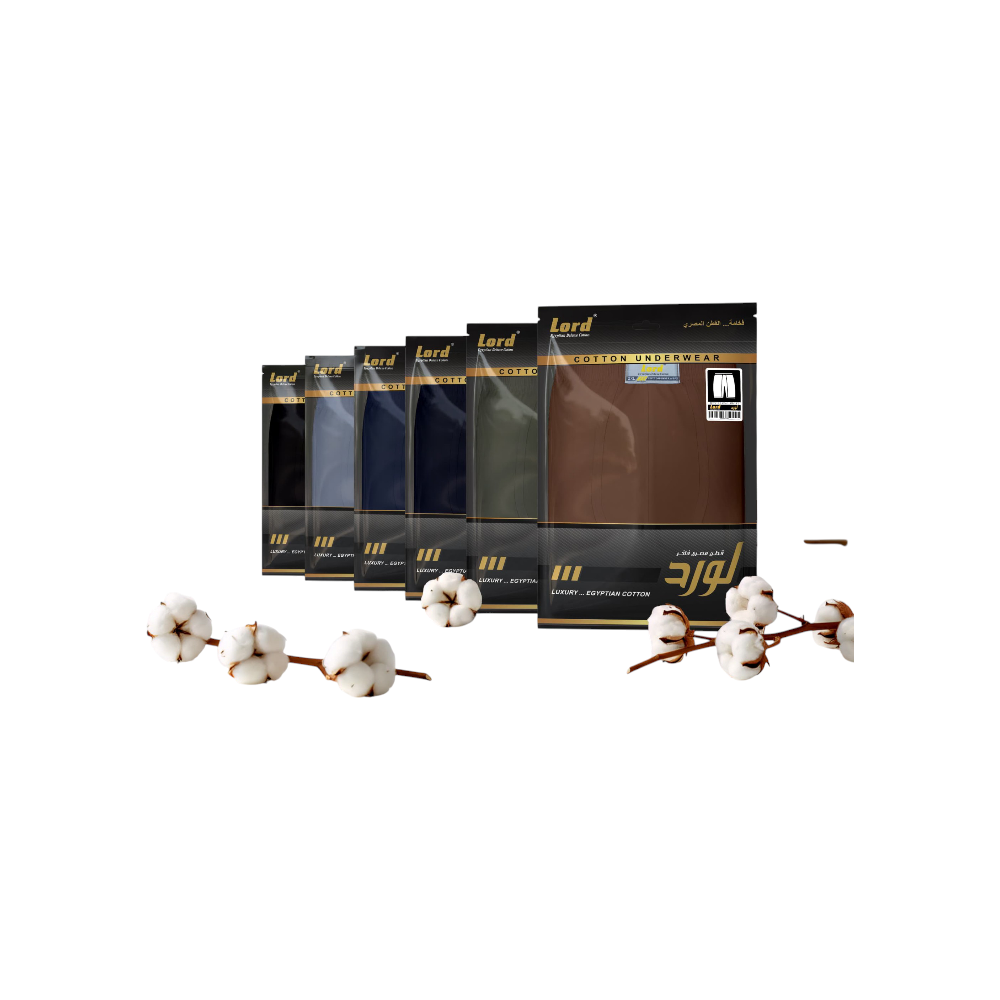 لورد سراويل داخليه قصر ملون (6قطع)