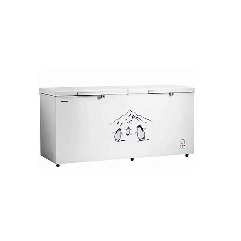 هايسنس فريزر صندوقي 650 لتر بابين موديل FC-65DD4SA - فضي