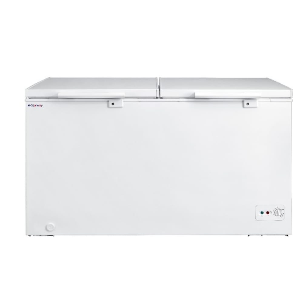 ستار واي فريزرعمودي 308 لتر350 واط بنظام تجميد مزدوج بابين - أبيض