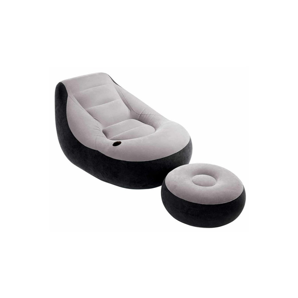 انتكس كرسي استرخاء قابل للنفخ مع مسند قدم - موديل 68564