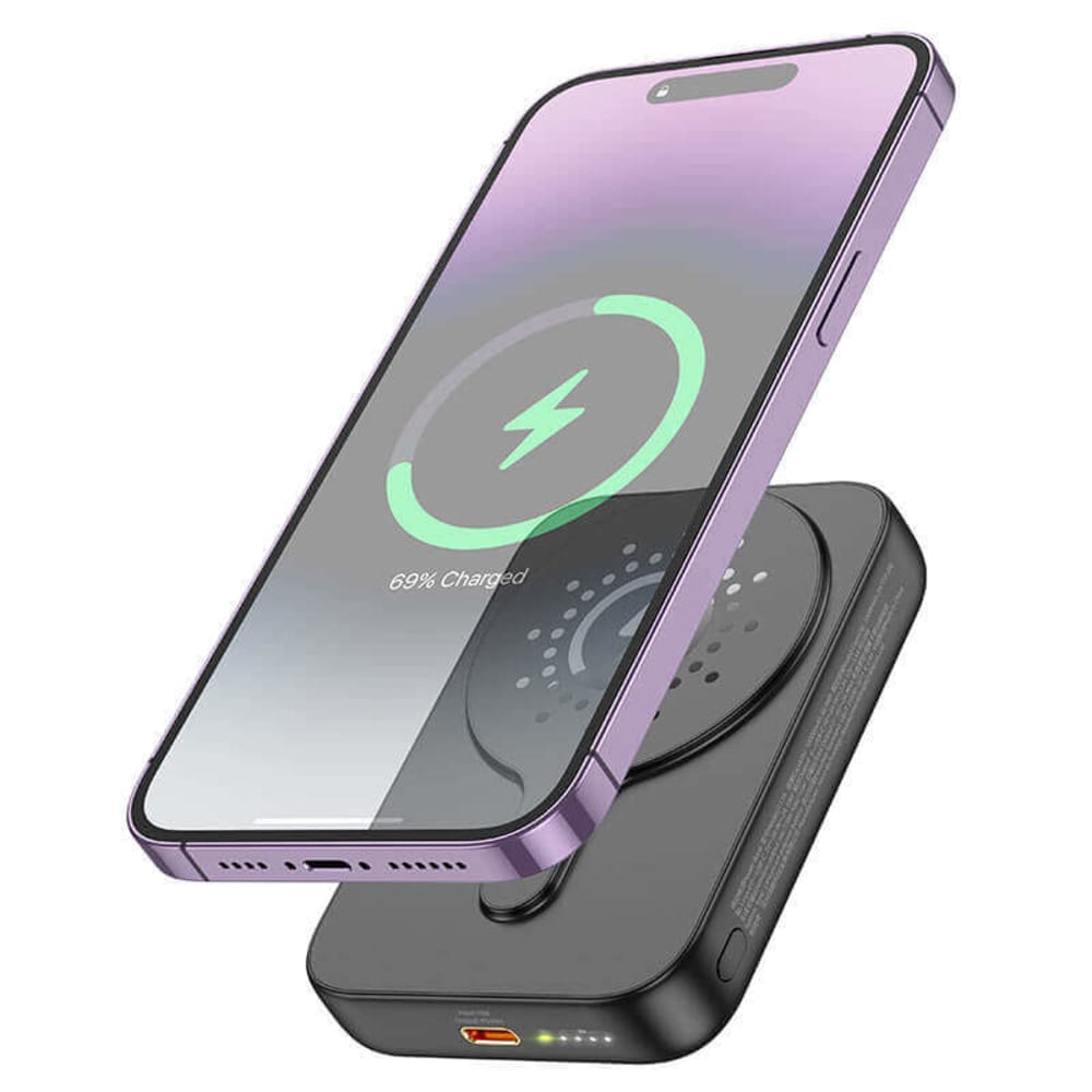 هوكو باور بانك بسعة 10000 مللي أمبير و جهد 5 فولت موديل J117A - أسود