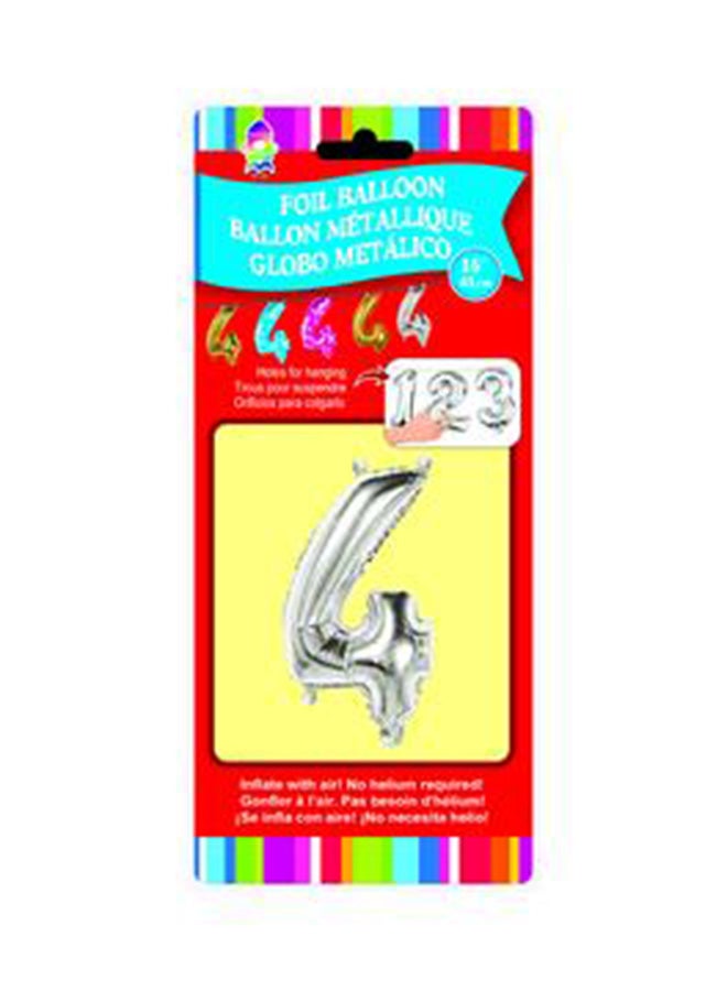 بالون رقم 4 من القصدير - 16 بوصة 