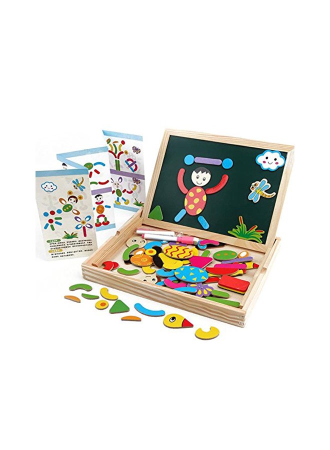  لوح رسم مغناطيسي خشبي للأطفال - موديل 1234