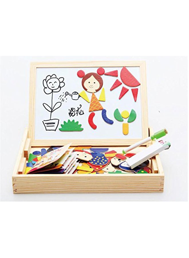  لوح رسم مغناطيسي خشبي للأطفال - موديل 1234