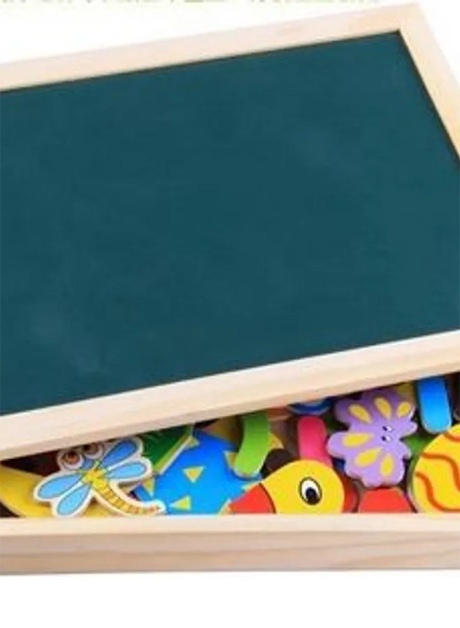  لوحة رسم مغناطيسية خشبية متعددة الوظائف