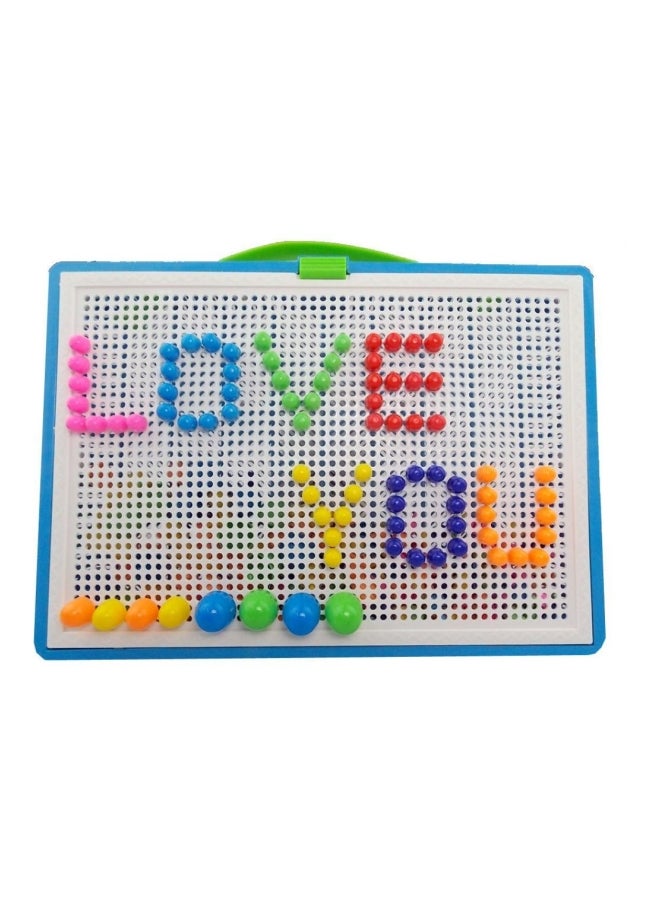  لعبة تثبيت مسامير شكل فطر - 296 قطعة