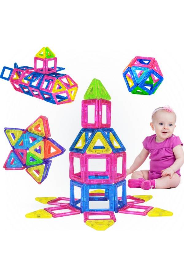  قطع مغناطيسية لبناء الأطفال - 38 قطعة 
