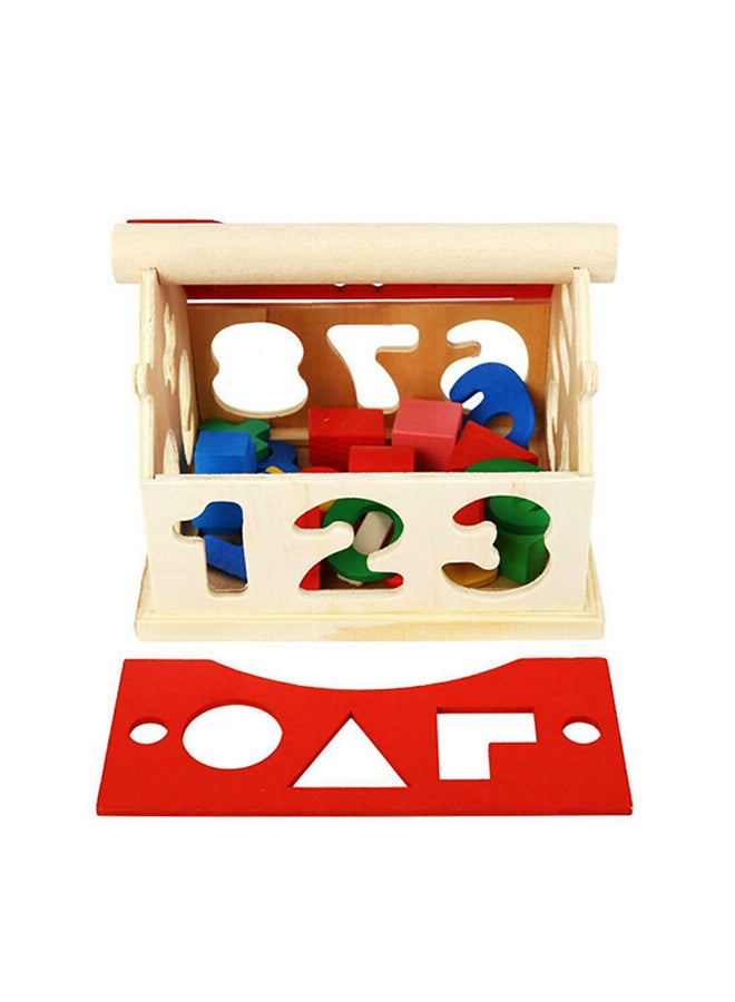  مجسم خشبي تعليمي للأطفال - 13.5x11.5x11 سم