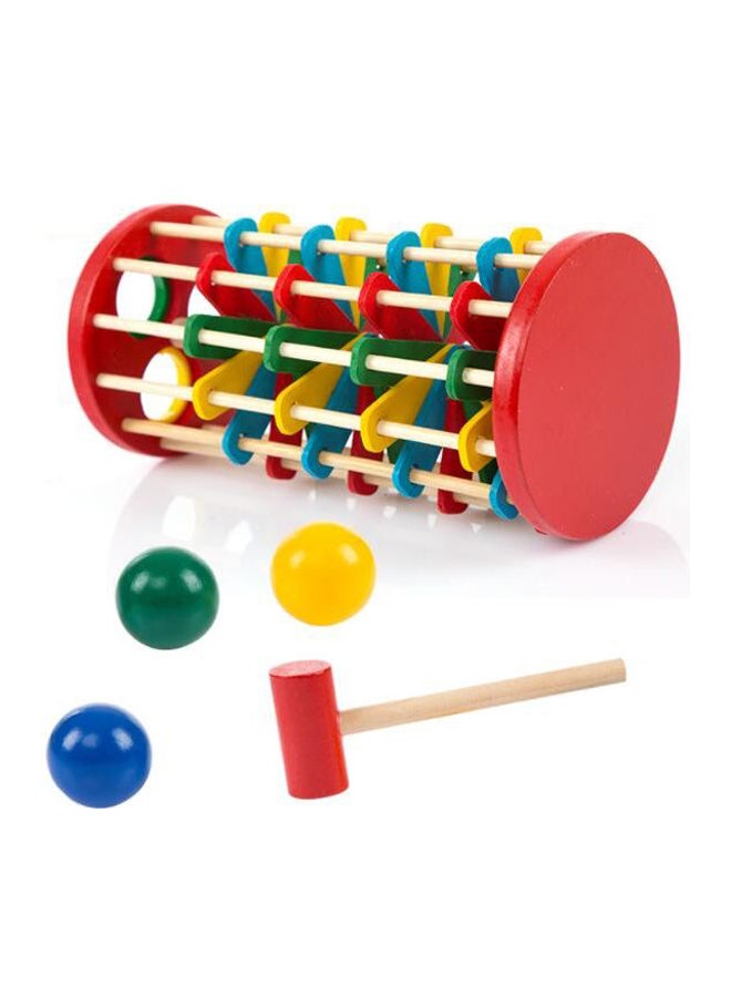 جو باي لعبة برج خشبي فاخرة مع مطرقة التسمير