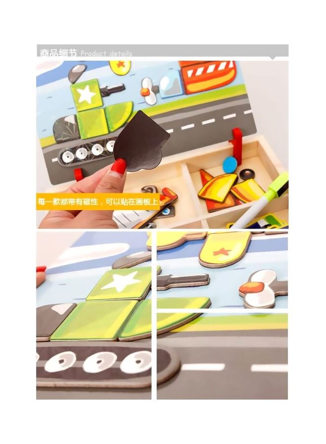 ال دبليو لعبة أحجية مغناطيسية لوحية 4 قطع - طراز J4ZZ2L46