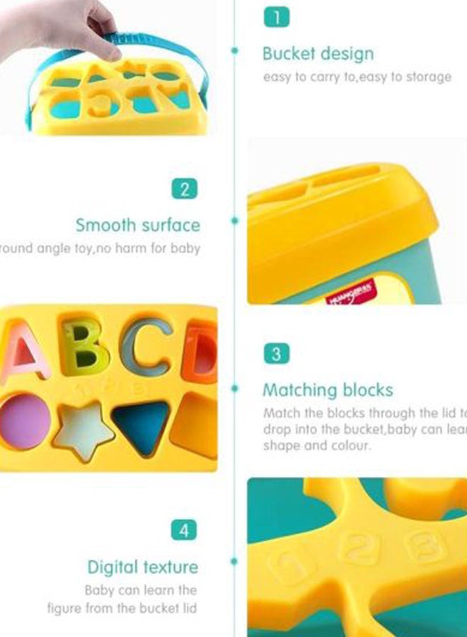 هوانجر لعبة مكعبات تعليمية للأطفال - 16 قطعة