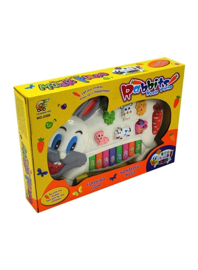 توي كارت بيانو موسيقي أرنب