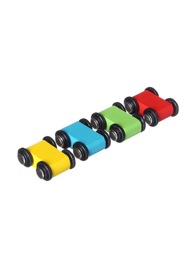 كارول طقم سيارة سباق خشبية مع منحدر