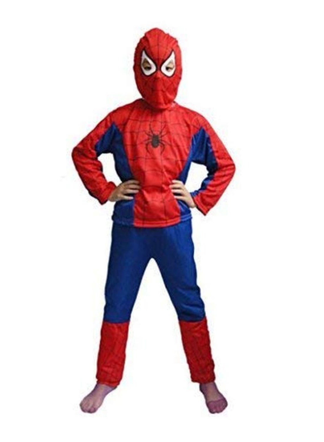 فانسي دريسويل زي تنكري قطني للأطفال بتصميم سبايدر مان لعمر 6-8 سنوات