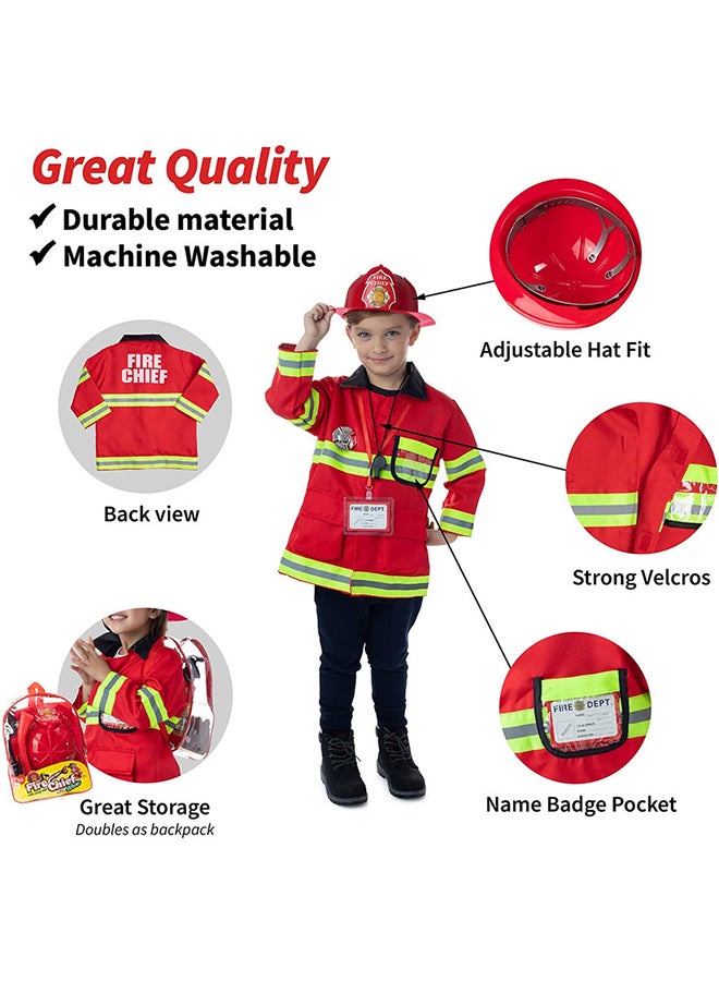 فاميلي سنتر زي مقاتل النار في حقيبة - مقاس 36 سم