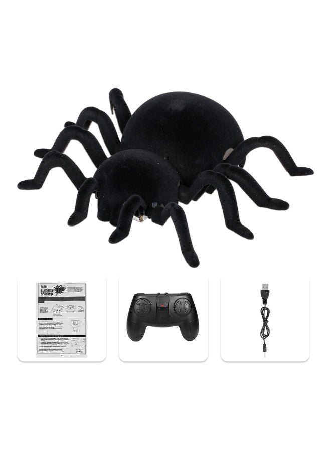  لعبة عنكبوت تحكم عن بعد للأطفال موديل RM13573B-X - أسود