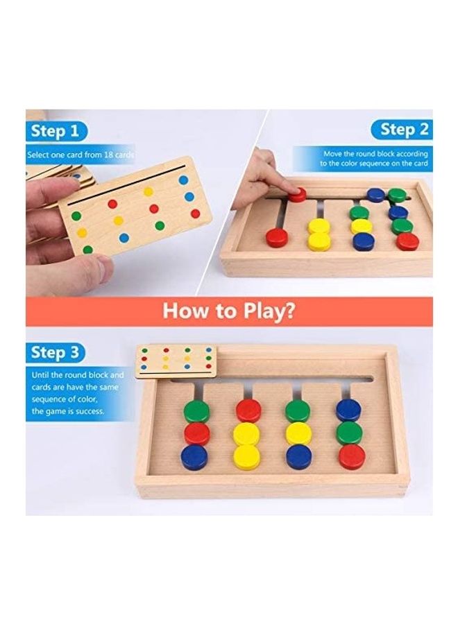 جنرال لعبة مطابقة ألغاز منزلقة من الخشب 