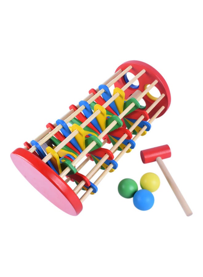 مس تيارا لعبة طرق الكرات الخشبية الدوارة الملونة