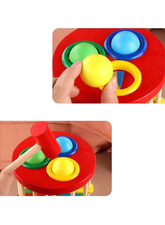 مس تيارا لعبة طرق الكرات الخشبية الدوارة الملونة