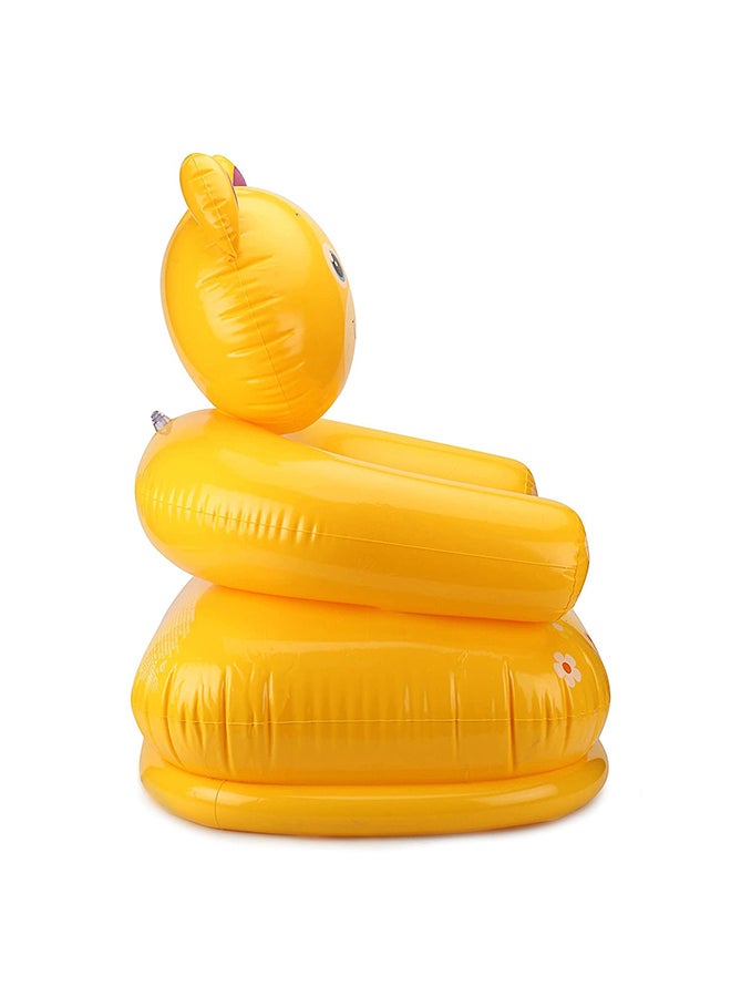 انتكس مضخة هواء يدوية مع كرسي أطفال شكل دب موديل 68556_y - أصفر