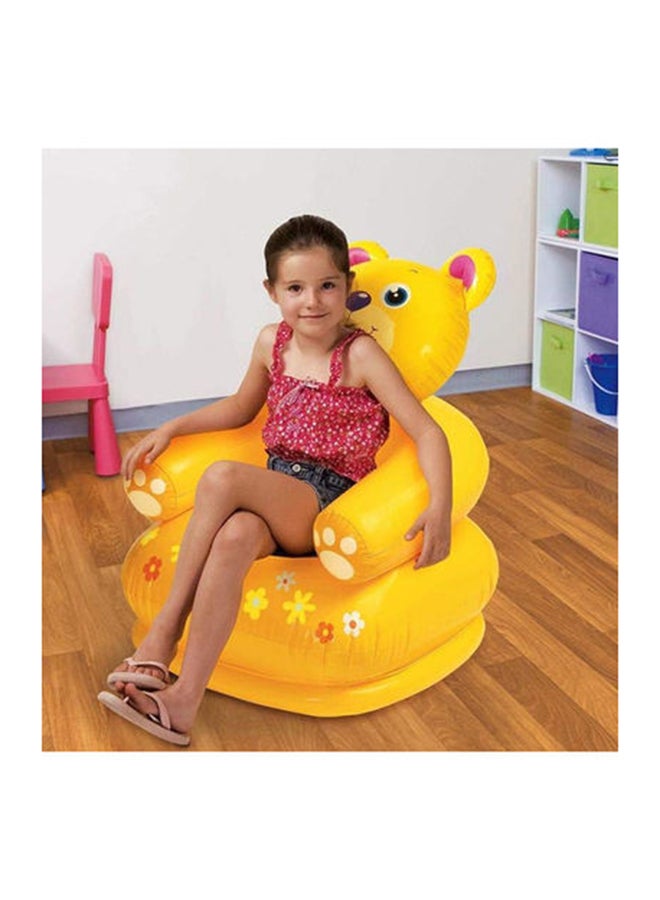 انتكس مضخة هواء يدوية مع كرسي أطفال شكل دب موديل 68556_y - أصفر