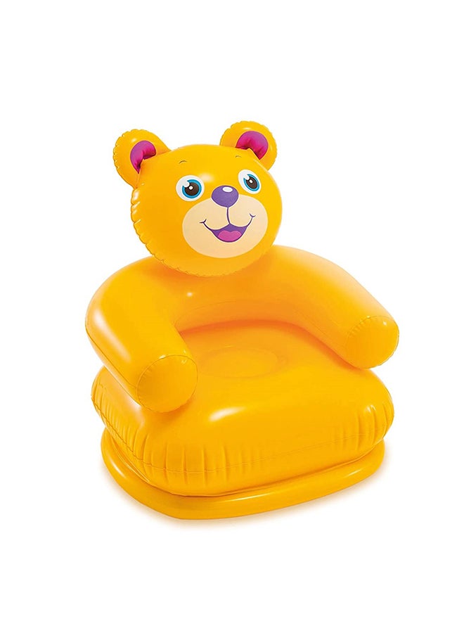 انتكس مضخة هواء يدوية مع كرسي أطفال شكل دب موديل 68556_y - أصفر