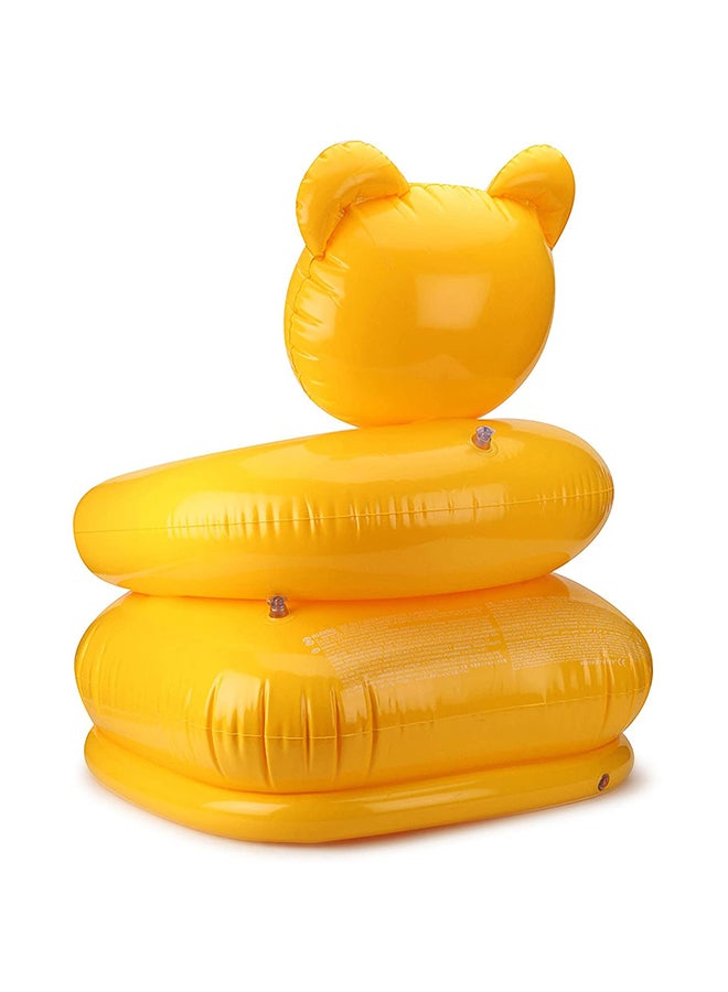 انتكس مضخة هواء يدوية مع كرسي أطفال شكل دب موديل 68556_y - أصفر