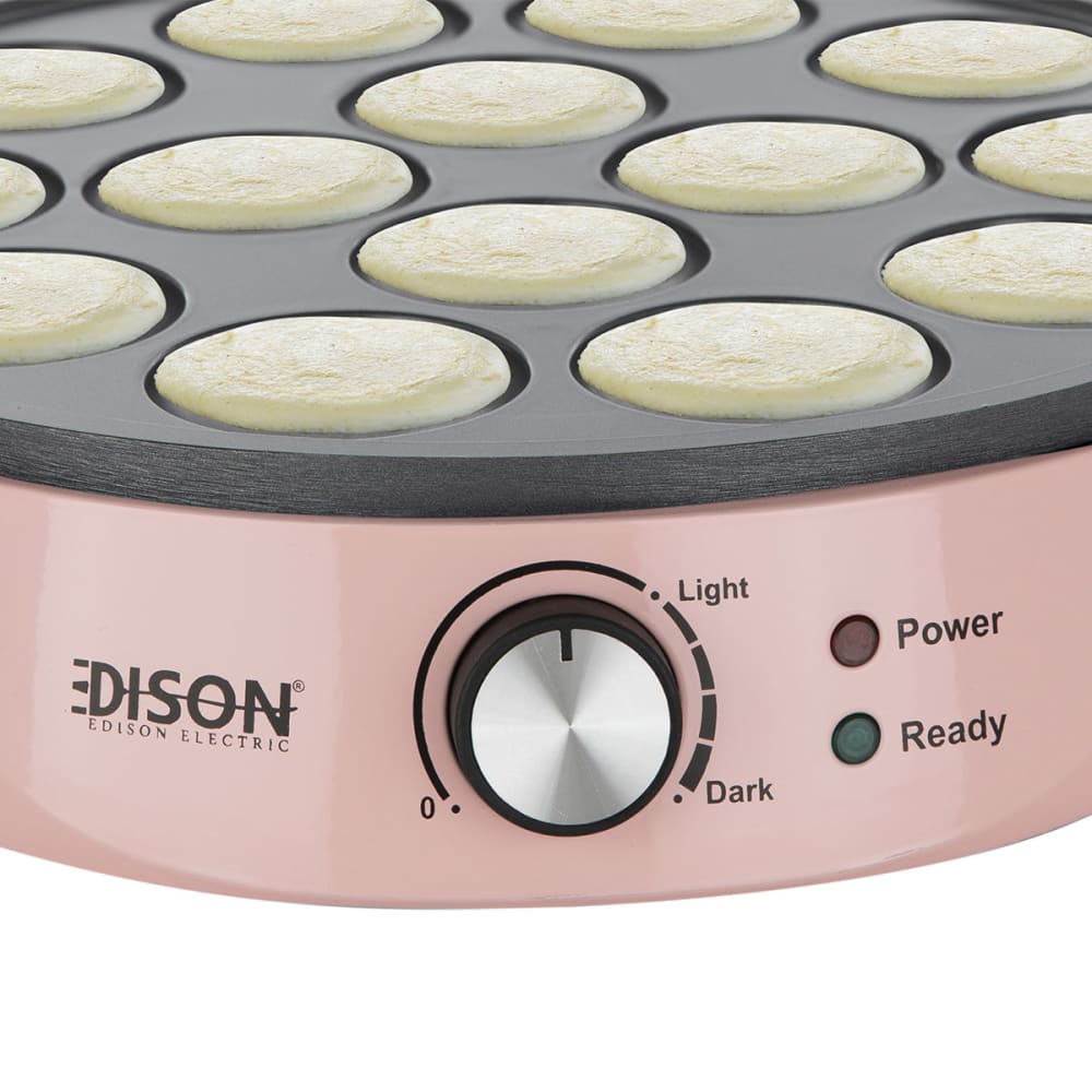 صانعة ميني بان كيك إديسون، 14 قالب، 1000واط - وردي