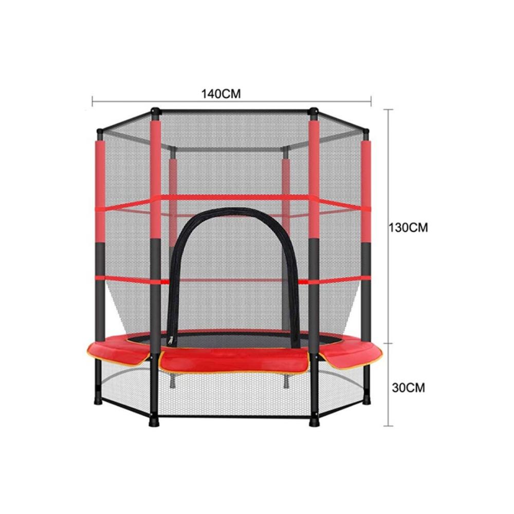  لعبة ترامبولين داخلي عالي التحمل بشبكة أمان - 5.5 قدم 