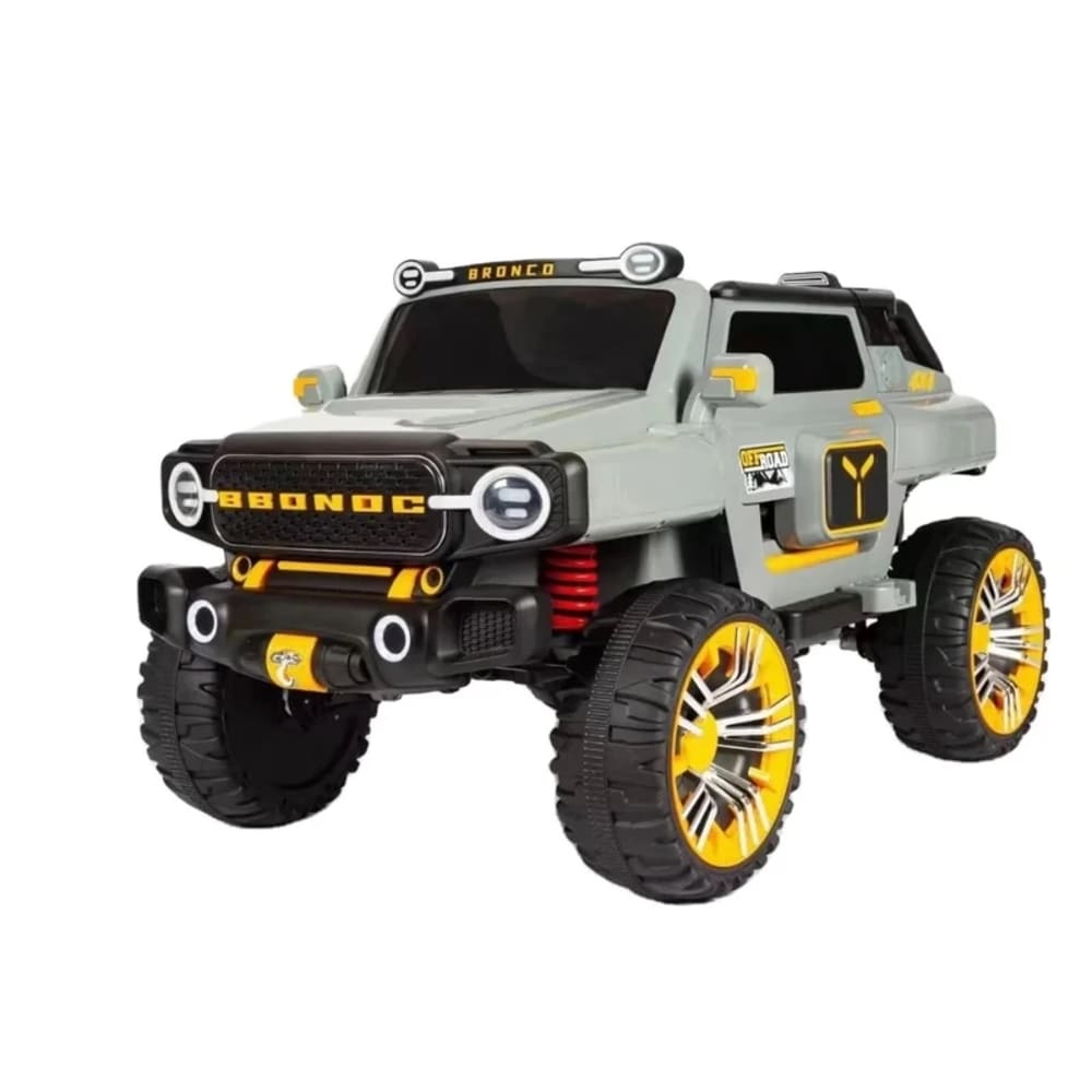 برونكو سيارة جيب للأطفال قابلة لإعادة الشحن - رمادي