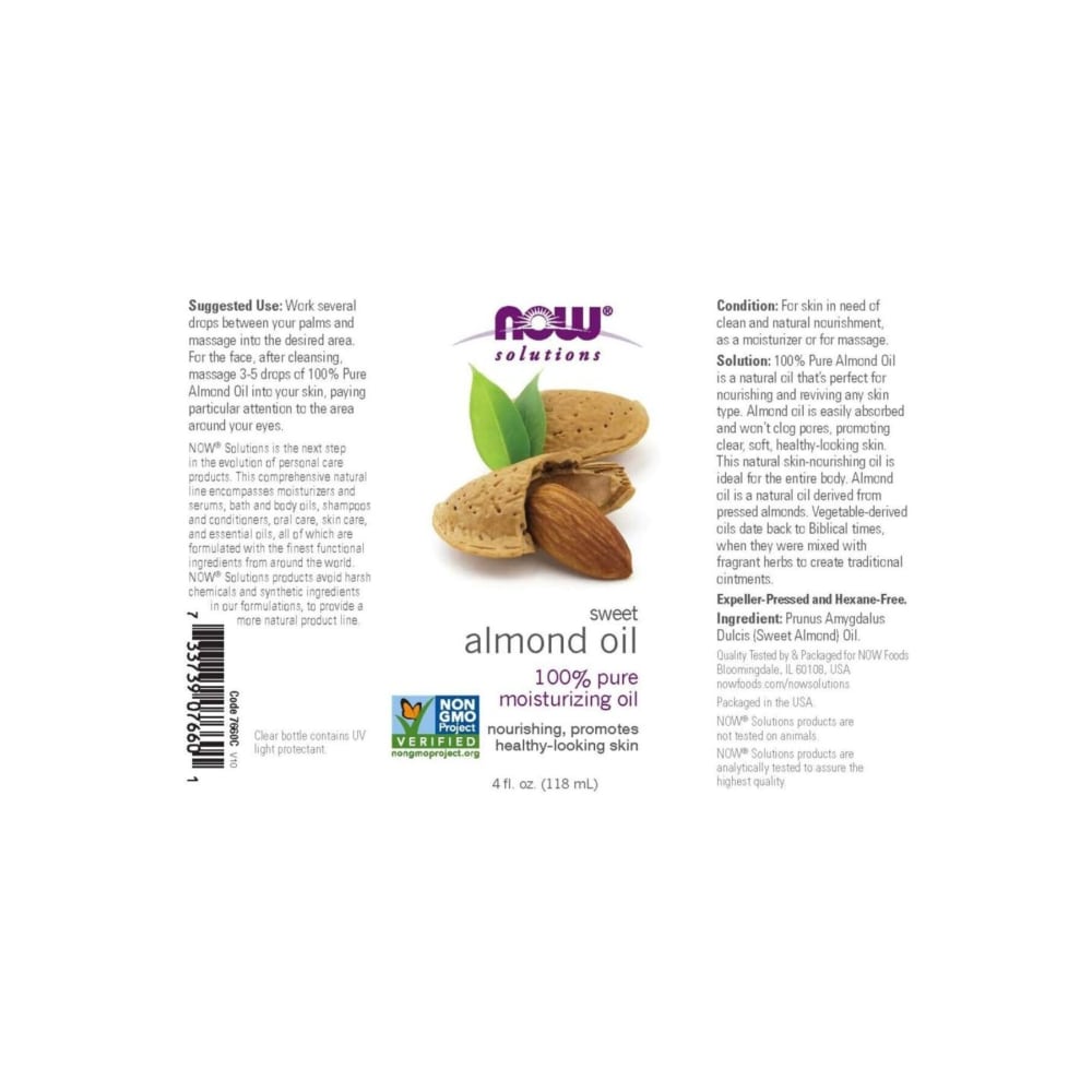 زيت ناو اللوز الحلو للشعر والجسم - 118 مل