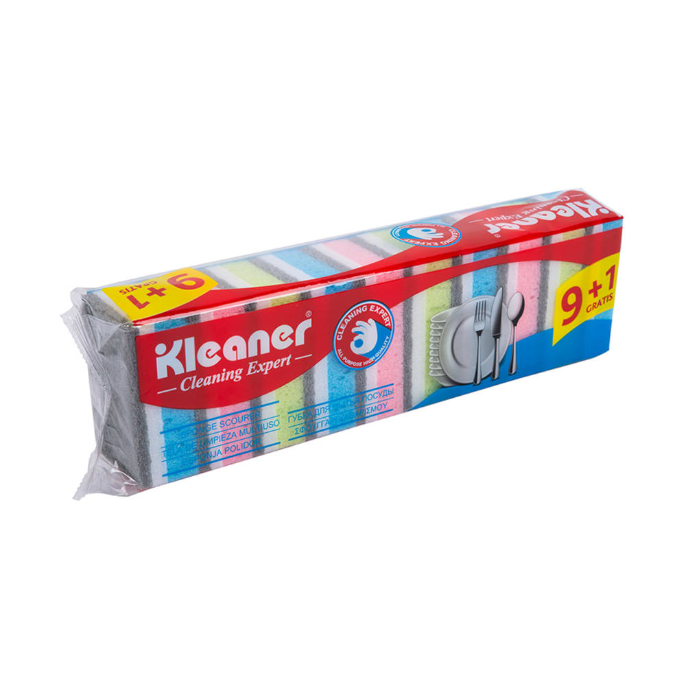 
كلينر إسفنجة جلي الأطباق ذو جانبين 10 قطع - موديل GSH003