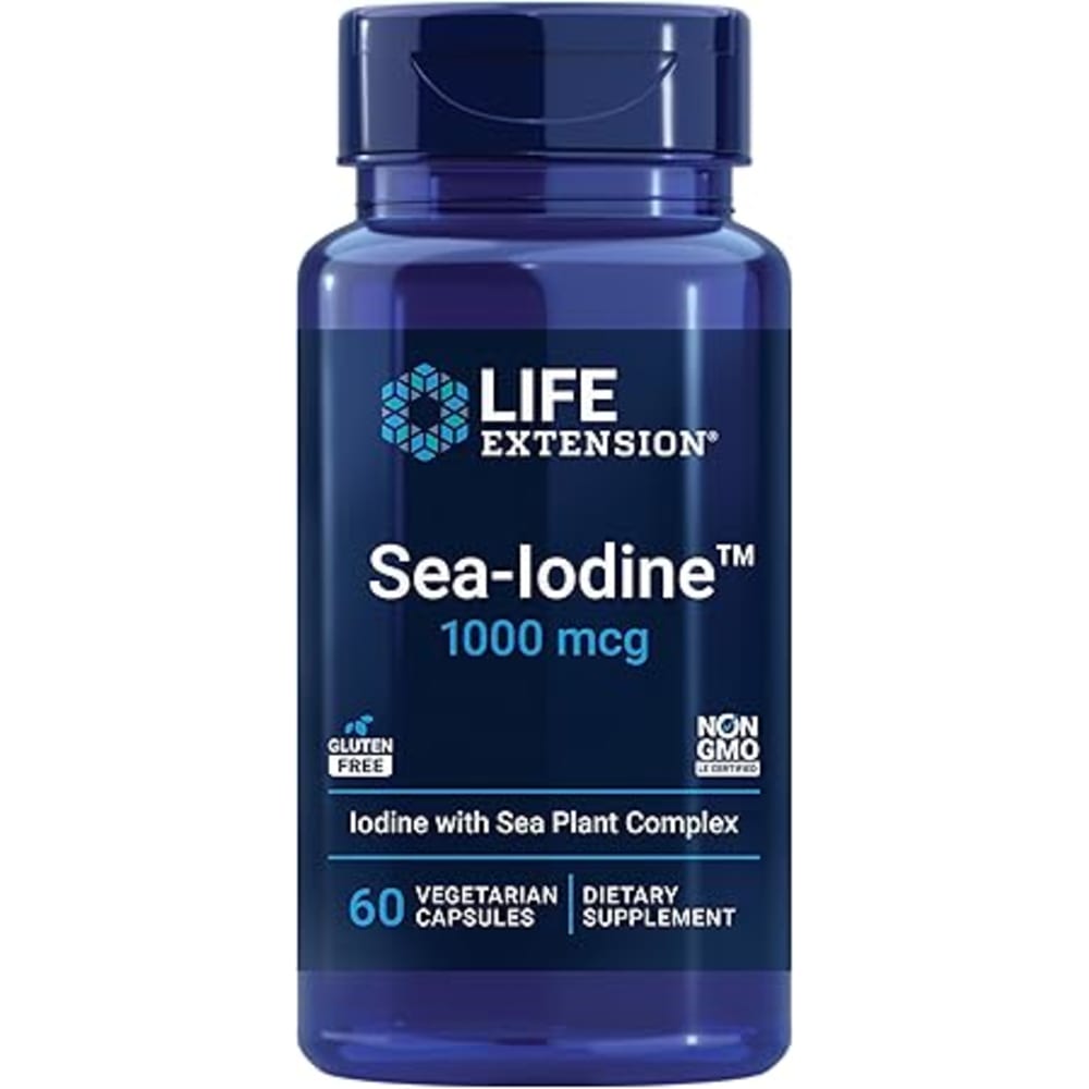 لايف إكستانشن مكمل سي-يودين نباتي من - 60 كبسولة