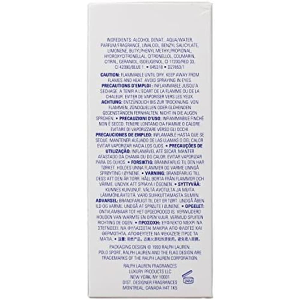 عطر بولو سبورت بخاخ 4.2 أونصة: عطر رجالي بولو سبورت 4.2 أونصة