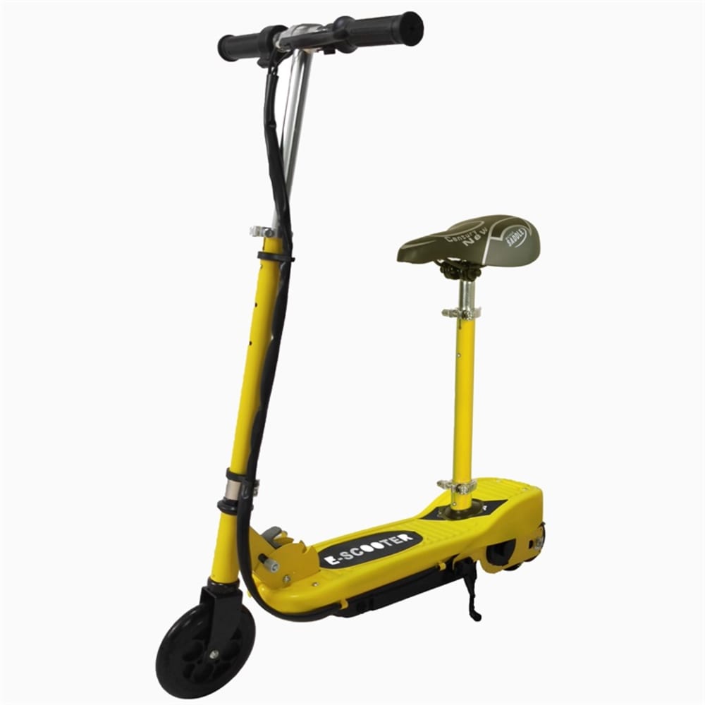 سوغو سكوتر كهربائي للأطفال بقوة 120 واط مع مقعد موديل CD02-S - أصفر