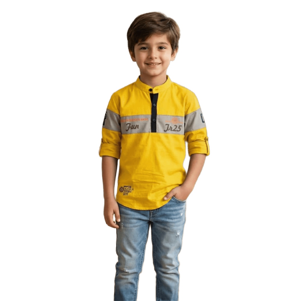 شميز ولادي انيق كاجوال جودة عالية مضمون بعد الغسيل