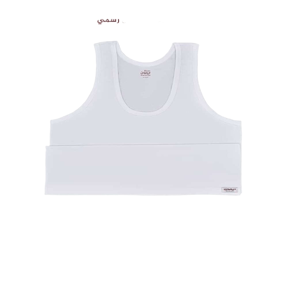 فنايل ريمون رجالي علاقي ابيض (6 حبات )