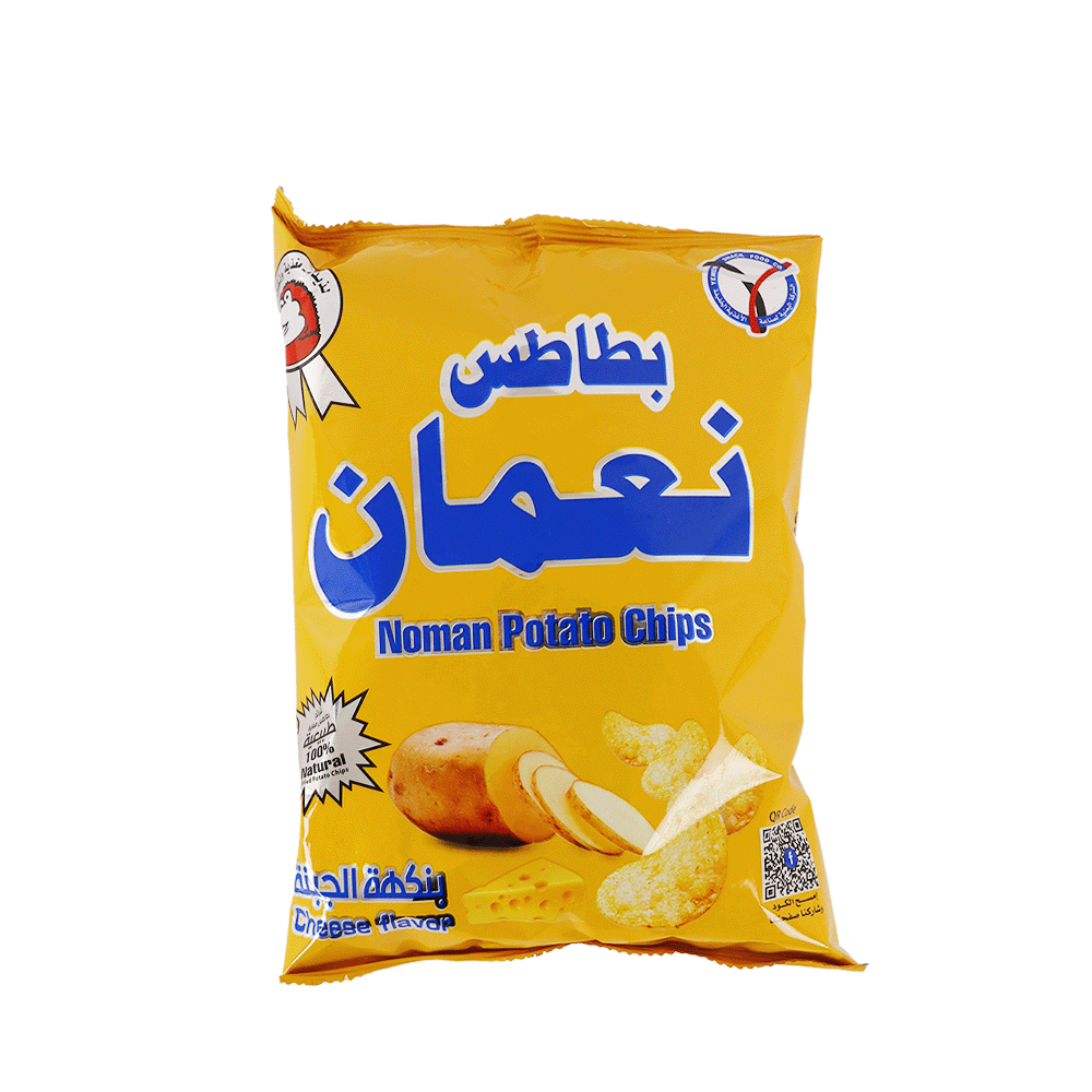 نعمان بطاطس بنكهة الجبنة - 55 جم × 12 حبة