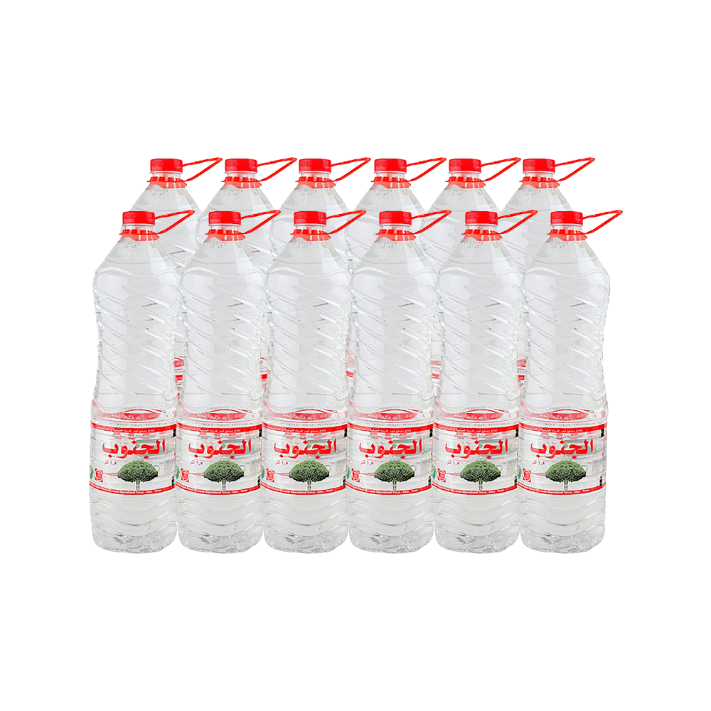 الجنوب مياه شرب نقية سعة 1.5 لتر - 12 حبة