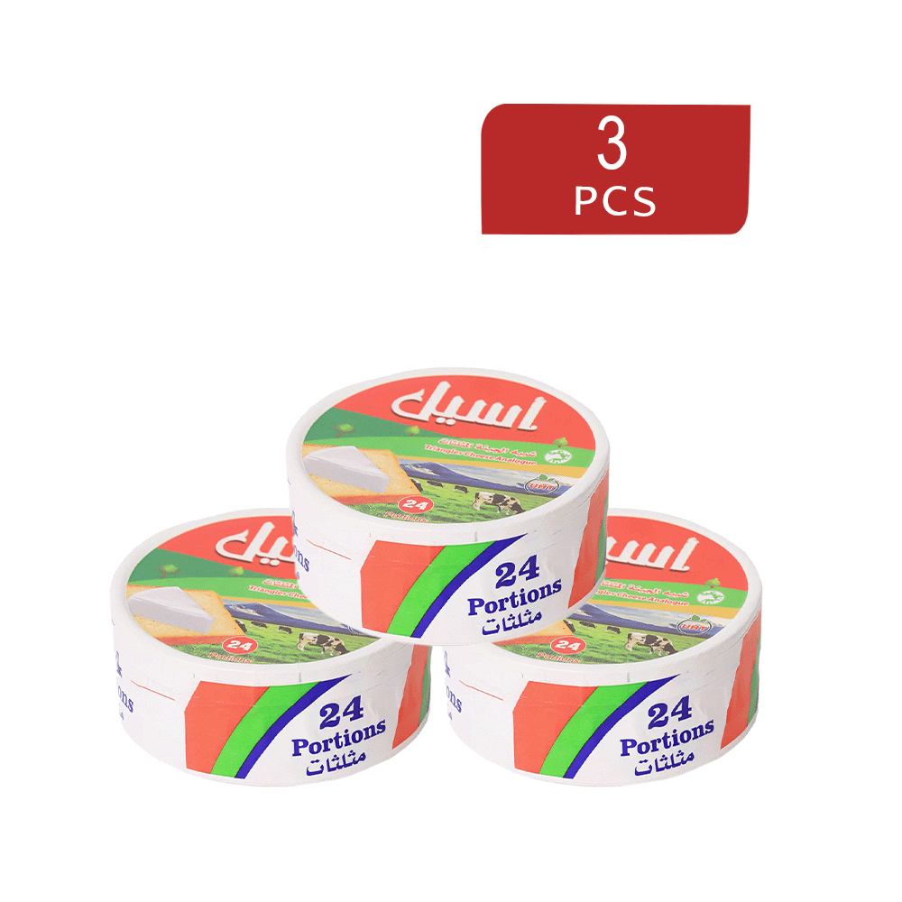 باكج 3 باكت أسيل جبن مثلثات - 24 قطعة