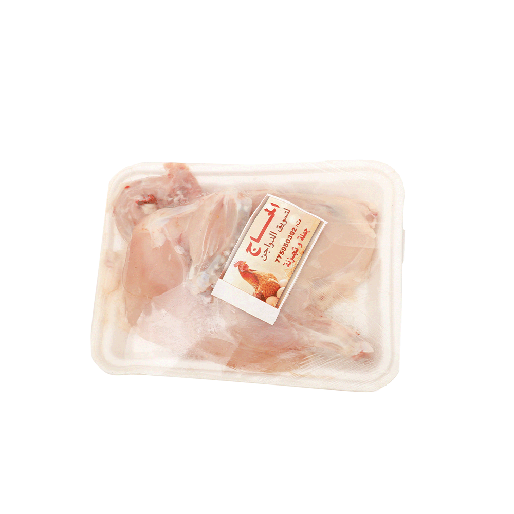 دجاج مجمد جامبو بدون أحشاء نصف حبة - 370جم
