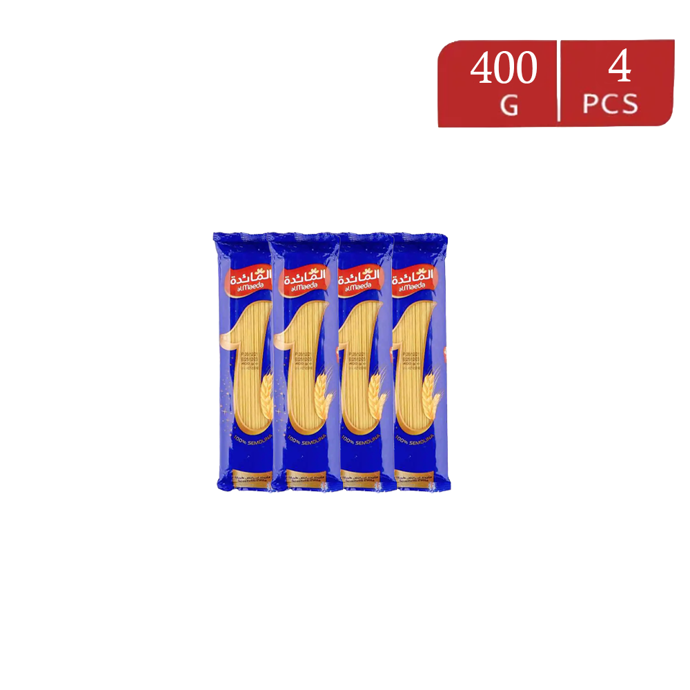 مكرونة المائدة إسباغتي عالية الجودة -400 جم × 4 حبات