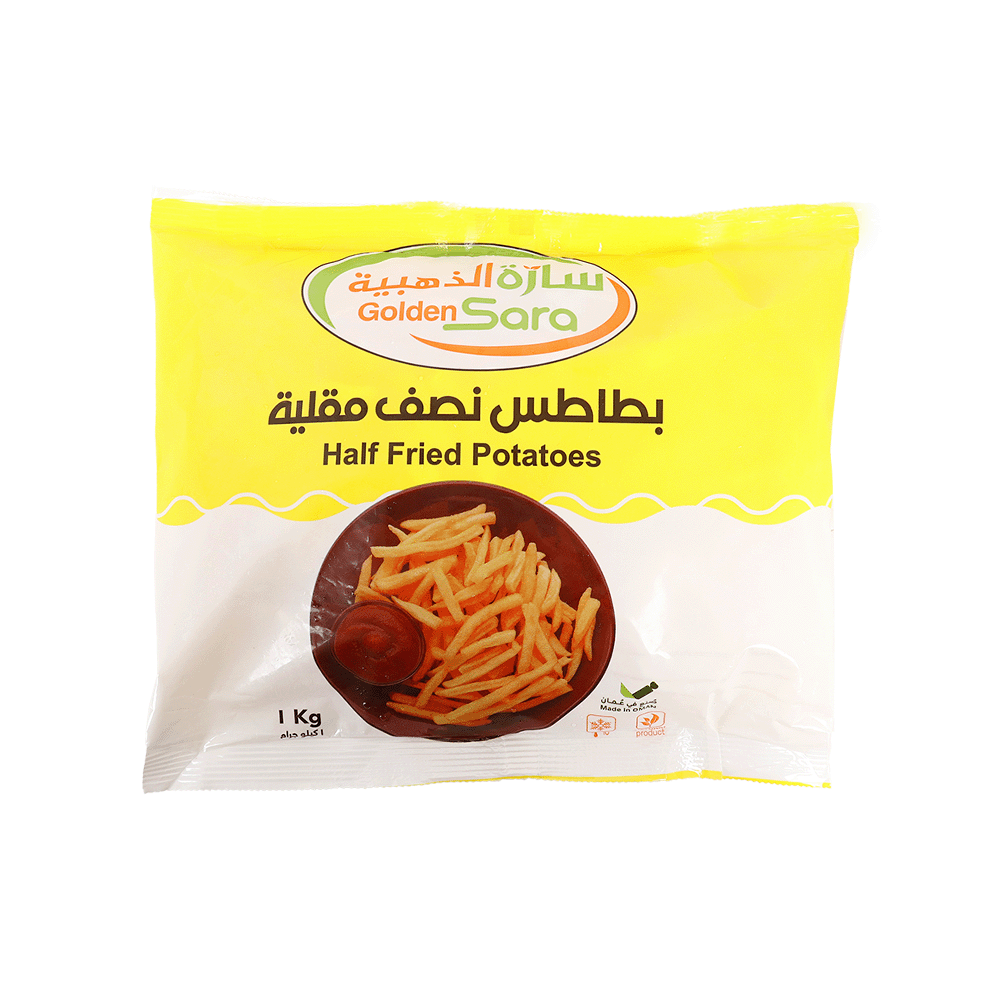 بطاطس سارة الذهبية نصف مقلية جاهزة للقلي - 1 كجم