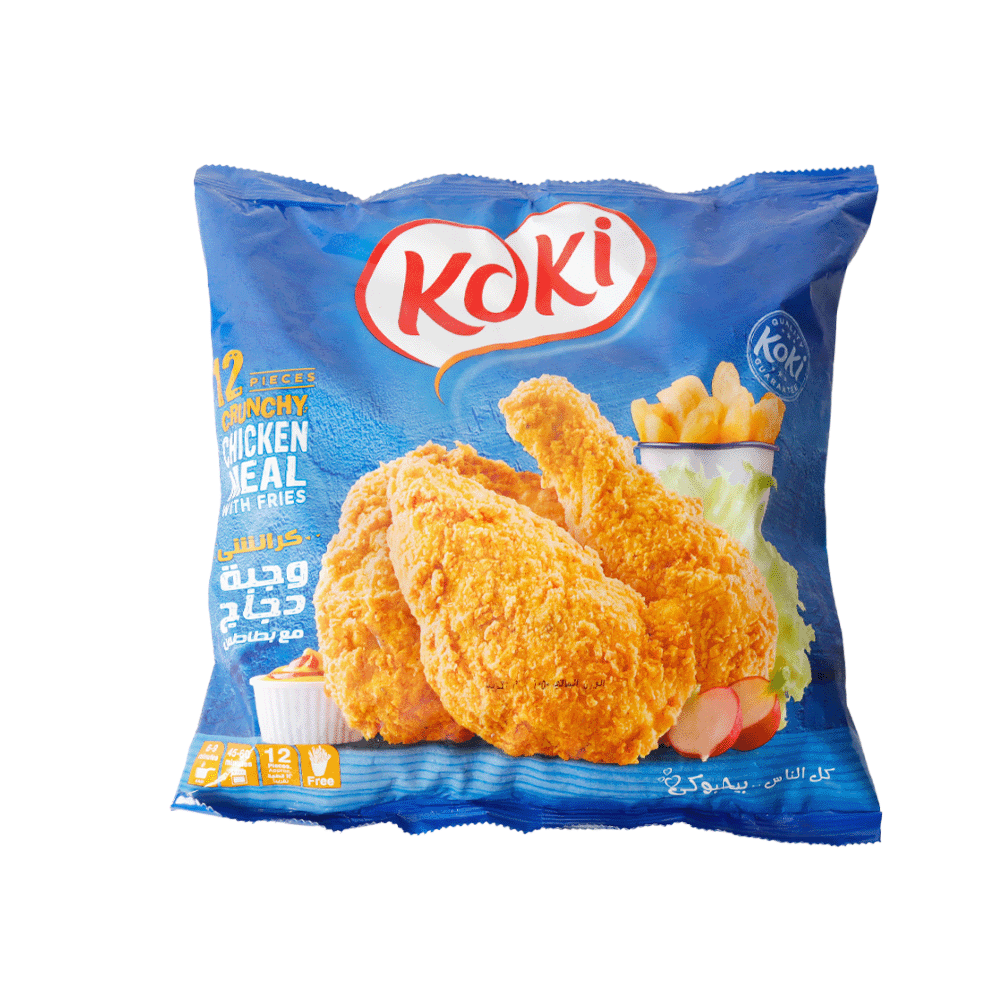 كوكي كرانشي وجبة دجاج مع بطاطس مجمدة - 12 قطعة