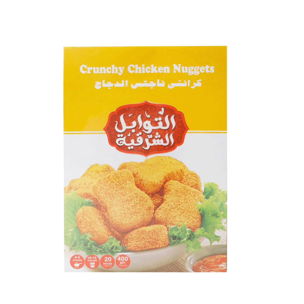 التوابل الشرقية كرانشي ناجتس الدجاج المجمدة -20 قطعة
